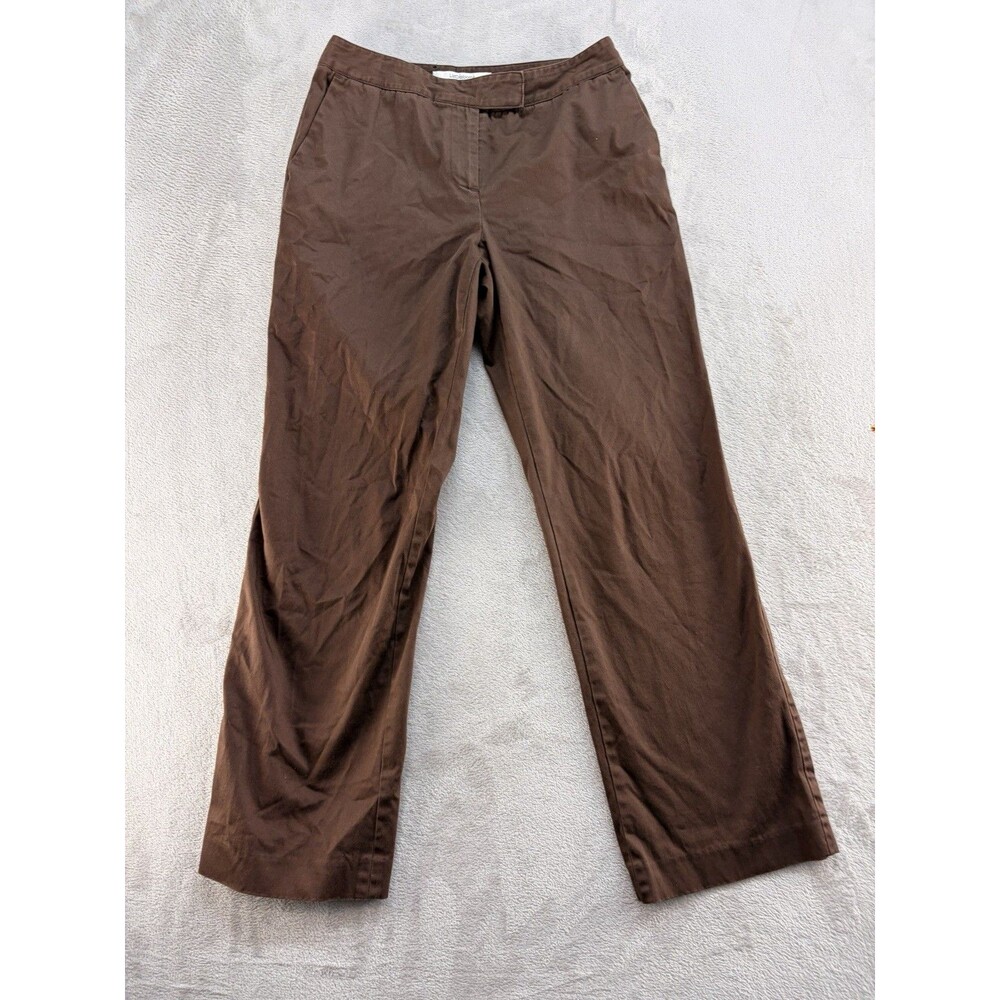 Liz Clairborne Jackie Pants Size 6 Brown Stretch Career